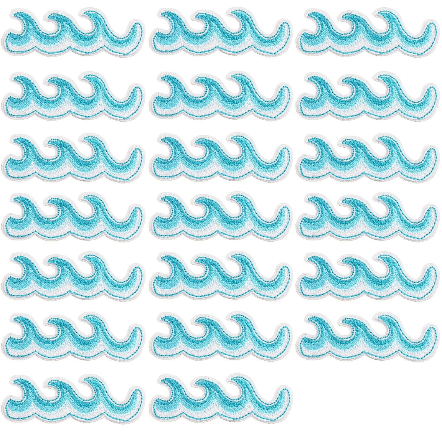 Wholesale Ocean Wave Embroidery Patch Big Ocean Wave Patch